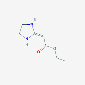 B8779253 Ethyl imidazolidin-2-ylideneacetate CAS No. 21418-71-3