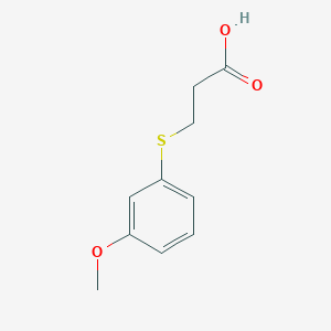 molecular formula C10H12O3S B8779259 3-((3-Methoxyphenyl)thio)propanoic acid 