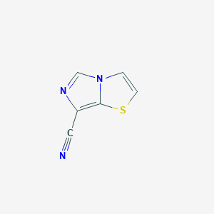 molecular formula C6H3N3S B8779267 Imidazo[5,1-B]thiazole-7-carbonitrile CAS No. 211033-81-7