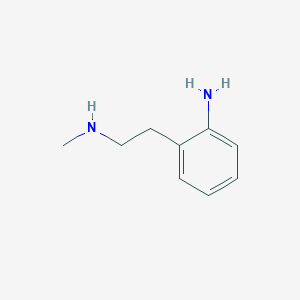 molecular formula C9H14N2 B8779271 2-[2-(Methylamino)ethyl]aniline CAS No. 22908-49-2