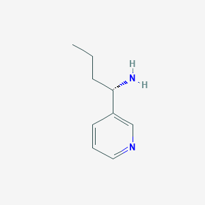molecular formula C9H14N2 B8779279 (1s)-1-(3-Pyridyl)butylamine 