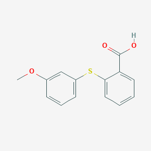 molecular formula C14H12O3S B8779298 2-[(3-Methoxyphenyl)sulfanyl]benzoic acid CAS No. 50900-49-7