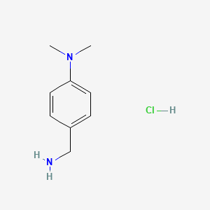 molecular formula C9H15ClN2 B8779319 4-(aminomethyl)-N,N-dimethylaniline hydrochloride CAS No. 140401-58-7