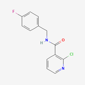 molecular formula C13H10ClFN2O B8779336 2-chloro-N-(4-fluorobenzyl)pyridine-3-carboxamide 