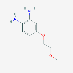 molecular formula C9H14N2O2 B8779439 4-(2-Methoxyethoxy)benzene-1,2-diamine CAS No. 54029-78-6