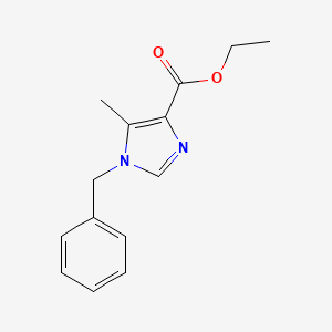 molecular formula C14H16N2O2 B8779463 ethyl 1-benzyl-5-methyl-1H-imidazole-4-carboxylate CAS No. 75815-53-1