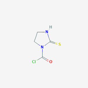 molecular formula C4H5ClN2OS B8779481 1-Imidazolidinecarbonyl chloride, 2-thioxo- CAS No. 37627-16-0