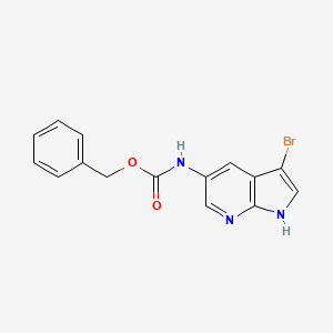 Benzyl 3-bromo-1H-pyrrolo[2,3-b]pyridin-5-ylcarbamate