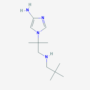 1H-Imidazole-1-ethanamine, 4-amino-N-(2,2-dimethylpropyl)-beta,beta-dimethyl-