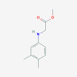 molecular formula C11H15NO2 B8779555 methyl N-(3,4-dimethylphenyl)glycinate CAS No. 126689-84-7