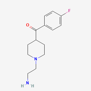 molecular formula C14H19FN2O B8779588 [1-(2-Aminoethyl)piperidin-4-yl] (4-fluorophenyl) ketone CAS No. 83763-22-8