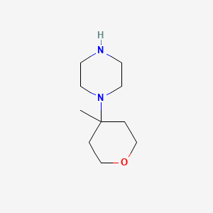 1-(4-Methyloxan-4-yl)piperazine