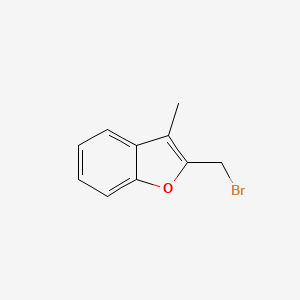 molecular formula C10H9BrO B8779627 2-(Bromomethyl)-3-methyl-1-benzofuran CAS No. 58863-50-6