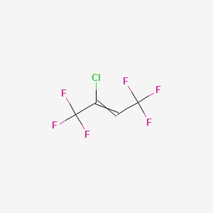 molecular formula C4HClF6 B8779636 2-Butene,2-chloro-1,1,1,4,4,4-hexafluoro- 