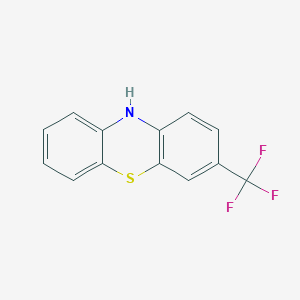 molecular formula C13H8F3NS B8779640 3-(trifluoromethyl)-10H-phenothiazine CAS No. 397-50-2
