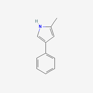 molecular formula C11H11N B8779663 2-methyl-4-phenyl-1H-pyrrole 
