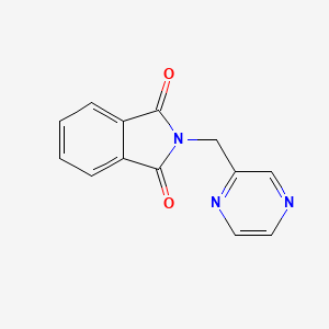 molecular formula C13H9N3O2 B8779668 2-(Pyrazin-2-ylmethyl)isoindoline-1,3-dione 
