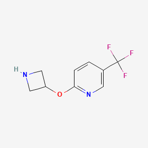 molecular formula C9H9F3N2O B8779669 2-(3-Azetidinyloxy)-5-(trifluoromethyl)pyridine CAS No. 1219982-55-4