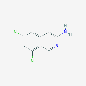 molecular formula C9H6Cl2N2 B8779698 6,8-Dichloroisoquinolin-3-amine 