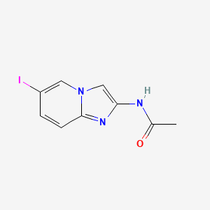molecular formula C9H8IN3O B8779784 N-(6-Iodoimidazo[1,2-A]pyridin-2-YL)acetamide 