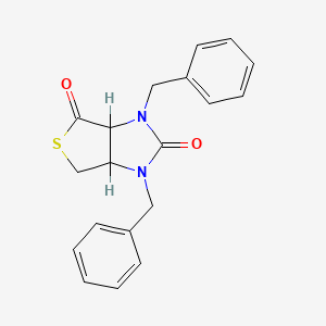 molecular formula C19H18N2O2S B8779831 cis-1,3-Dibenzylhexahydro-1H-thieno[3,4-d]imidazole-2,4-dione 