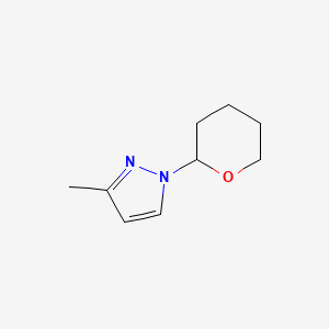 molecular formula C9H14N2O B8779914 3-methyl-1-(tetrahydro-2H-pyran-2-yl)-1H-pyrazole 