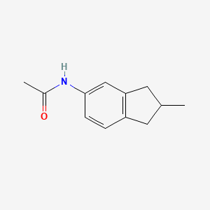 molecular formula C12H15NO B8780065 N-(2-methyl-2,3-dihydro-1H-inden-5-yl)acetamide 