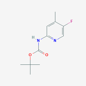 molecular formula C11H15FN2O2 B8780142 tert-Butyl (5-fluoro-4-methylpyridin-2-yl)carbamate CAS No. 475060-22-1