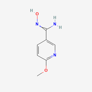 molecular formula C7H9N3O2 B8780155 N'-hydroxy-6-methoxynicotinimidamide 