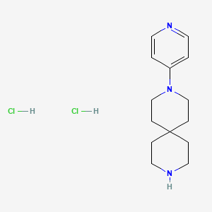 molecular formula C14H23Cl2N3 B8780160 3-(Pyridin-4-yl)-3,9-diazaspiro[5.5]undecane dihydrochloride 