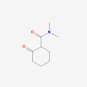 molecular formula C9H15NO2 B8780165 Cyclohexanecarboxamide, N,N-dimethyl-2-oxo- CAS No. 52631-32-0