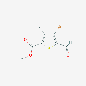 molecular formula C8H7BrO3S B8780203 Methyl 4-bromo-5-formyl-3-methylthiophene-2-carboxylate CAS No. 648412-54-8