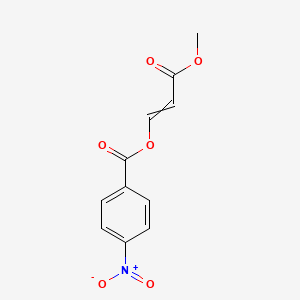 molecular formula C11H9NO6 B8780204 2-Methoxycarbonylvinyl 4-nitrobenzoate 