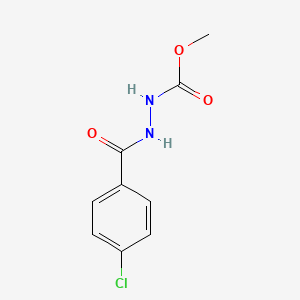 molecular formula C9H9ClN2O3 B8780210 Methyl 3-(p-chloro-benzoyl)-carbazate 