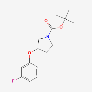 molecular formula C15H20FNO3 B8780218 Tert-butyl 3-(3-fluorophenoxy)pyrrolidine-1-carboxylate 