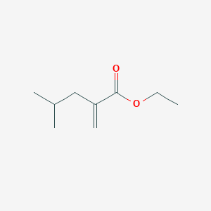 molecular formula C9H16O2 B8780243 Ethyl 4-methyl-2-methylenepentanoate 