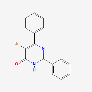 molecular formula C16H11BrN2O B8780249 5-Bromo-2,6-diphenylpyrimidin-4-ol 