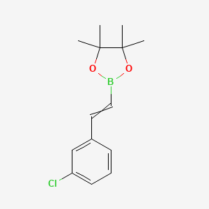 molecular formula C14H18BClO2 B8780282 CID 53399121 