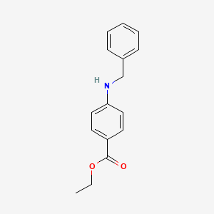 molecular formula C16H17NO2 B8780377 Ethyl 4-(benzylamino)benzoate 