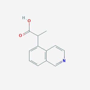 molecular formula C12H11NO2 B8780382 2-(Isoquinolin-5-yl)propanoic acid CAS No. 581813-22-1