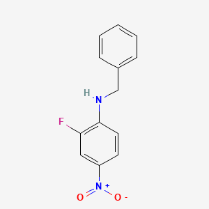 molecular formula C13H11FN2O2 B8780432 4-(N-Benzylamino)-3-fluoronitrobenzene 