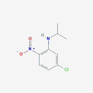 molecular formula C9H11ClN2O2 B8780530 Benzenamine, 5-chloro-N-(1-methylethyl)-2-nitro- CAS No. 101167-01-5