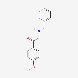 molecular formula C16H17NO2 B8780559 2-(Benzylamino)-1-(4-methoxyphenyl)ethanone 