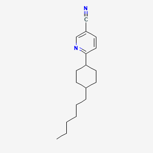 molecular formula C18H26N2 B8780568 6-(4-Hexylcyclohexyl)pyridine-3-carbonitrile 