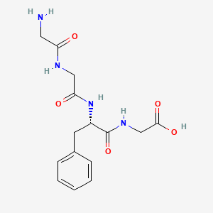 molecular formula C15H20N4O5 B8780572 Glycine, glycylglycyl-L-phenylalanyl- CAS No. 200427-88-9