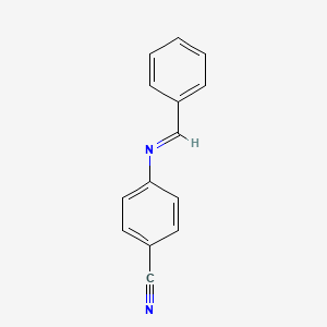 molecular formula C14H10N2 B8780593 4-(Benzylideneamino)benzonitrile CAS No. 102904-41-6