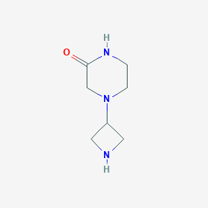 molecular formula C7H13N3O B8780615 4-Azetidin-3-ylpiperazin-2-one CAS No. 1257293-70-1
