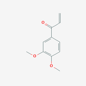 molecular formula C11H12O3 B8780625 1-(3,4-Dimethoxyphenyl)prop-2-en-1-one CAS No. 33731-40-7