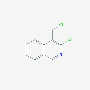 molecular formula C10H7Cl2N B8780628 3-Chloro-4-(chloromethyl)isoquinoline 