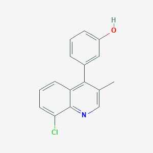 molecular formula C16H12ClNO B8780779 3-(8-Chloro-3-Methylquinolin-4-yl)Phenol CAS No. 854774-17-7